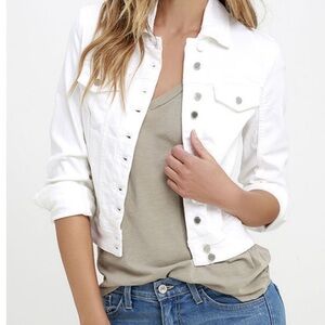 Blank NYC White Jean Jacket 100% Cotton